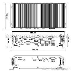 Industrial PC with Intel Atom D525 CPU (LBOX-525)