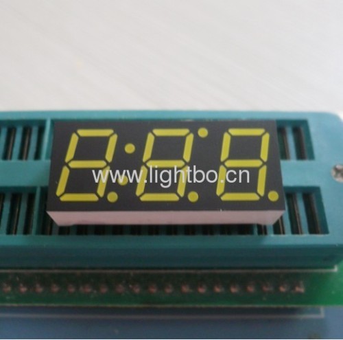 Triple digit 0.39 inch common anode white 7 segment led display