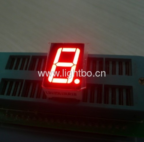 0.56" common cathode super red single digit 7 segment led display for digital indicator