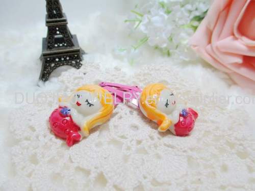 BBJ1101 Lovely Girl Resin BB Hair Clip