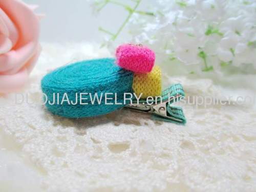 Children Hair accessories, Children Hair ornament Fancy Handmade BYFJ1101 Candy Fabric Hair Clip, Hairpin, Hair Grip,