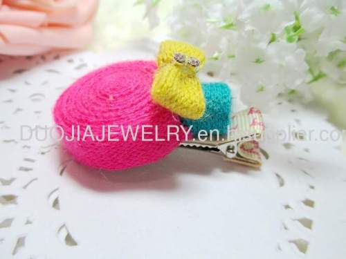 Children Hair accessories, Children Hair ornament Fancy Handmade BYFJ1101 Candy Fabric Hair Clip, Hairpin, Hair Grip,