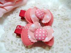 BYFJ1104 Butterfly shape Fabric Hair Clip