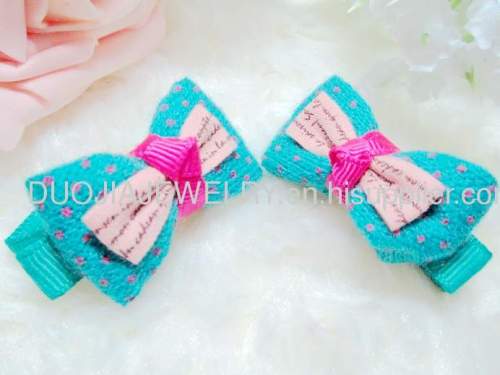 Children Hair accessories, Children Hair ornament New type BYFJ1105 Butterfly Fabric Hair Clip, Hairpin, Hair Grip