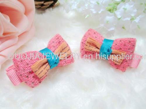 Children Hair accessories, Children Hair ornament New type BYFJ1105 Butterfly Fabric Hair Clip, Hairpin, Hair Grip