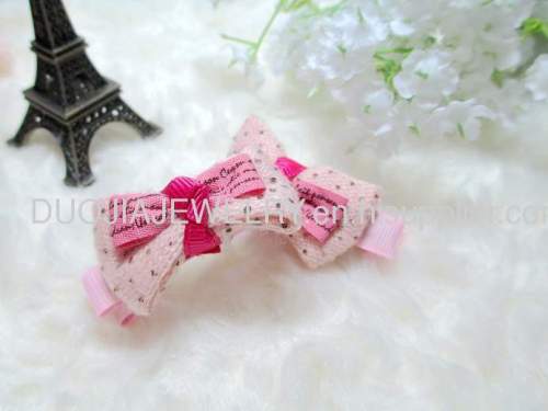 Children Hair accessories, Children Hair ornament New type BYFJ1105 Butterfly Fabric Hair Clip, Hairpin, Hair Grip