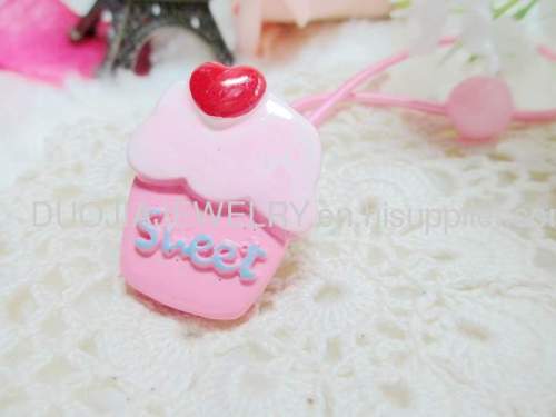 Children Hair accessories, Children Hair ornament 2012 New DBFS1108 sweet cake Hair Rubber Band /Hair Elastic Band