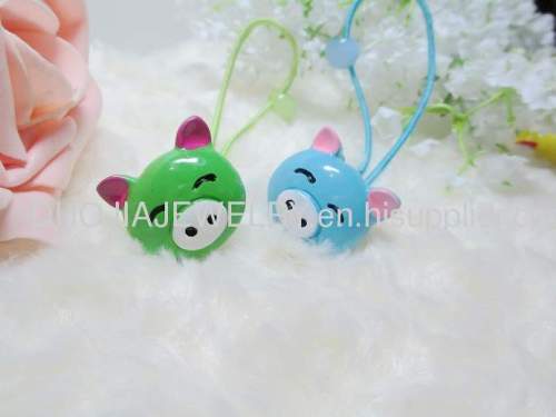 Children Hair accessories, Children Hair ornament Fancy DBFS1112Pig Shape Hair Rubber Band /Hair Elastic Band