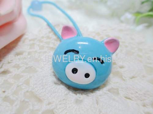DBFS1112 lovely Pig Shape Hair Rubber Band