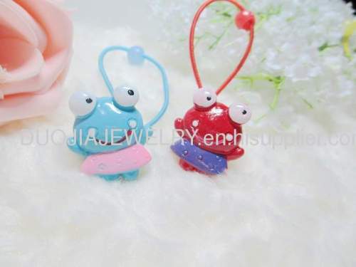 Children Hair accessories, Children Hair ornament DBFS1114 lovely Frog Shape Hair Rubber Band /Hair Elastic Band