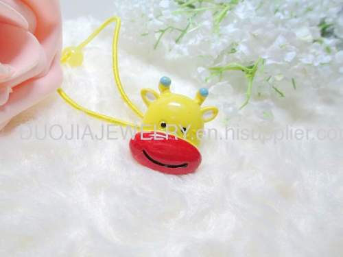 Children Hair accessories, Children Hair ornament DBFS1115 Dairy Cattle Shape Hair Rubber Band Hair Elastic Band