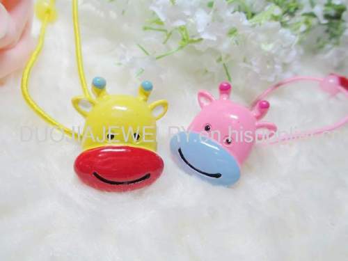 Children Hair accessories, Children Hair ornament DBFS1115 Dairy Cattle Shape Hair Rubber Band Hair Elastic Band