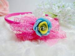 FG1104 beautiful Flower Shape Hair Band with Resin Design