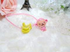 Children Hair accessories, Children Hair ornament SBFS1102 Monkey eating Banana Hair Rubber Bands/Hair Elastic Band