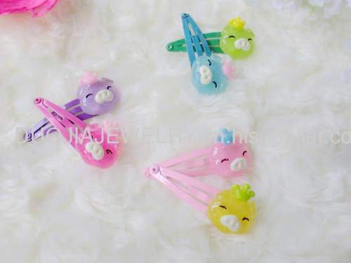 Children Hair accessories, Children Hair ornament Fashionable Animal Shape Resin BB Hair Clip