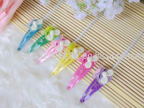 Children Hair accessories, Children Hair ornament Handmade ZBBJ005 Animal Shape Resin BB Hair Clip