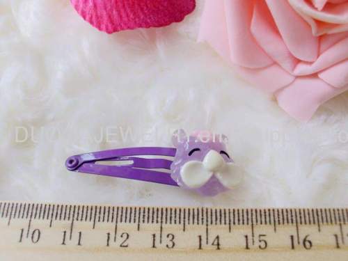 Children Hair accessories, Children Hair ornament Handmade ZBBJ005 Animal Shape Resin BB Hair Clip