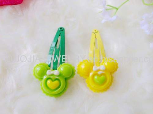 Children Hair accessories, Children Hair ornament ZBBJ006 Fashionable Type Mickey Resin BB Hair Clip