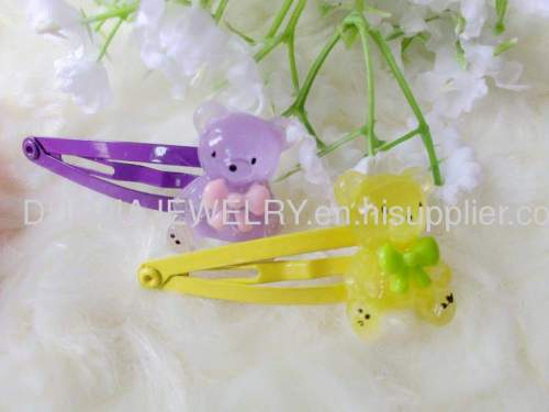 Children Hair accessories, Children Hair ornament ZBBJ008 cute bear BB Hairpin/Hair Clip/Hair Grip for girls