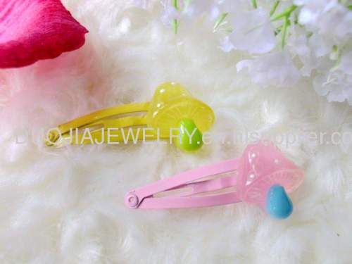 Children Hair accessories, Children Hair ornament ZBBJ009 Mushroom Shape BB Hairpin/Hair Clip/Hair Grip for girls