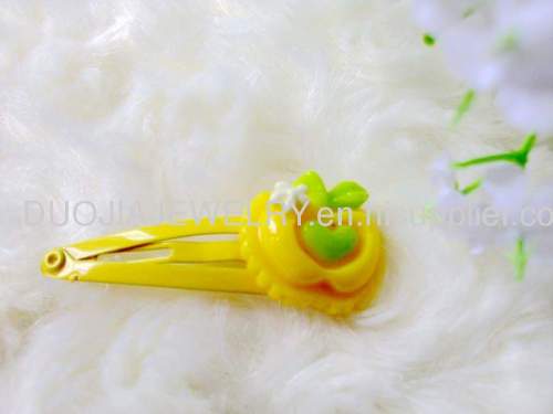 Children Hair accessories, Children Hair ornament ZBBJ011 Apple shape BB Hairpin/Hair Clip/Hair Grip for girls