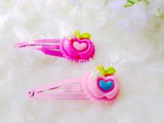 Children Hair accessories, Children Hair ornament ZBBJ011 Apple shape BB Hairpin/Hair Clip/Hair Grip for girls