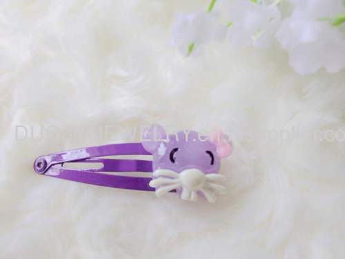 Children Hair accessories, Children Hair ornament ZBBJ012 Kitty cat shape BB Hairpin/Hair Clip/Hair Grip for girls