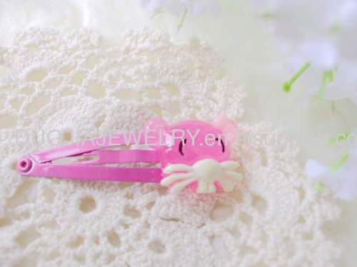 Children Hair accessories, Children Hair ornament ZBBJ012 Kitty cat shape BB Hairpin/Hair Clip/Hair Grip for girls