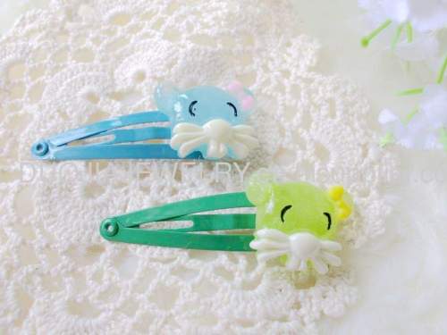 Children Hair accessories, Children Hair ornament ZBBJ012 Kitty cat shape BB Hairpin/Hair Clip/Hair Grip for girls