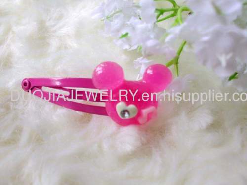 Handmade ZBBJ020 Cute Mickey Head Shape BB Hairpin/Hair Clip/Hair Grip for girls