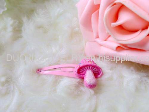 Fancy Handmade ZBBJ021 Cute Mushroom Shape BB Hairpin/Hair Clip/Hair Grip for girls