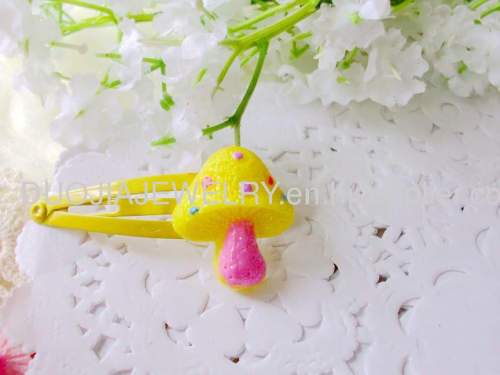 Fancy Handmade ZBBJ021 Cute Mushroom Shape BB Hairpin/Hair Clip/Hair Grip for girls