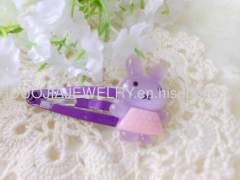 Lovely Handmade ZBBJ023 Rabbit Shape BB Hairpin/Hair Clip/Hair Grip with multicolor