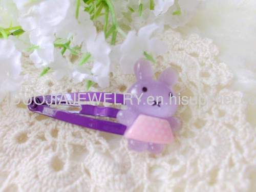 Lovely Handmade ZBBJ023 Rabbit Shape BB Hairpin/Hair Clip/Hair Grip with multicolor