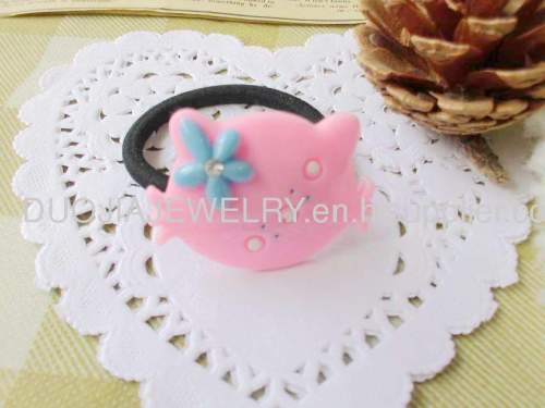 Hair accessories, Hair ornament DFS001-1 Resin Hair Elastic Bands,Hair Rubber Bands