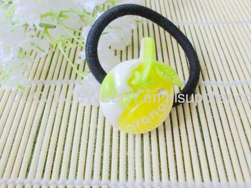 Hair accessories, Hair ornament DFS002 Fruit Type Resin Hair Rubber Bands,Hair Elastic Bands