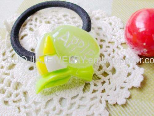 Hair accessories, Hair ornament Nice DFS003 Fruit Shape Resin Hair Rubber Bands,Hair Elastic Bands