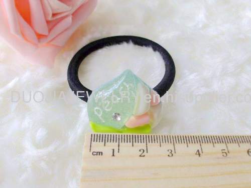 Hair accessories, Hair ornament Hand Made DFS004 Resin Hair Rubber Bands,Hair Elastic Bands