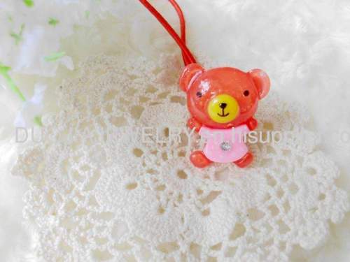 Cute Hair Rubber Bands with Resin Design/Hair Elastic Bands