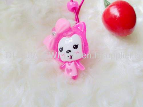 Girl Shape Hair Rubber Bands with Resin Design/Hair Band