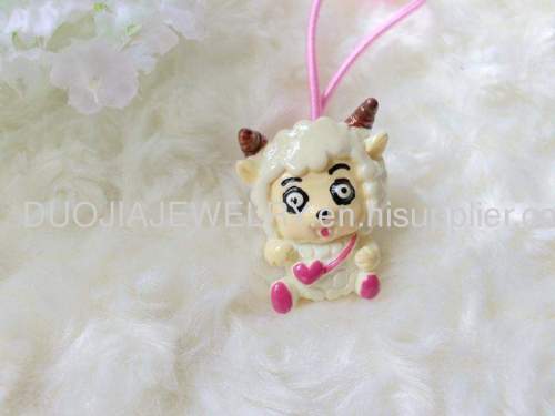 Handmade DFS011 Lovely Cartoon Hair Rubber Band with Resin Design Children Hair accessories, Children Hair ornament