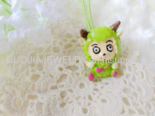 Cartoon Hair Rubber Band with Resin Design/Hair Elastic Band