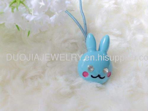 DFS012 Lovely Rabbit Shape Hair Rubber Band with Resin Design Children Hair accessories, Children Hair ornament