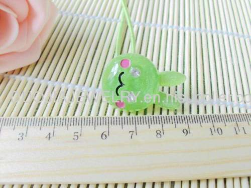 DFS012 Lovely Rabbit Shape Hair Rubber Band with Resin Design Children Hair accessories, Children Hair ornament