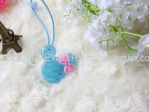 Mickey Head Shape Resin Hair Rubber Band /Hair Elastic Band