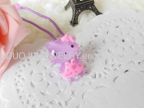 Handmade DFS017 Cartoon Animal Shape Resin Hair Rubber Band Children Hair accessories, Children Hair ornament