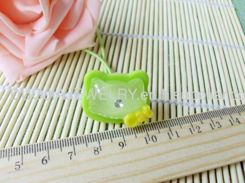 Fancy Handmade DFS019 Kitty Cat Shape ResinChildren Hair accessories, Children Hair ornament d /Hair Elastic Band