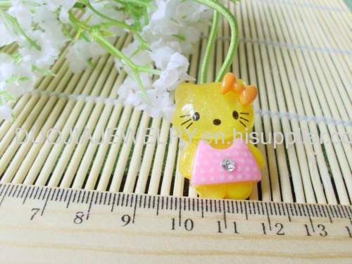 Fashion Handmade DFS020 Cute Kitty Cat Shape Resin Hair Rubber Band Children Hair accessories, Children Hair ornament