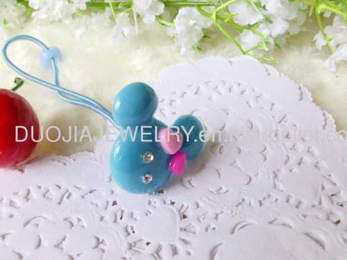 Children Hair accessories, Children Hair ornament Handmade DFS021 Cute Mickey Head Resin Hair Rubber Band