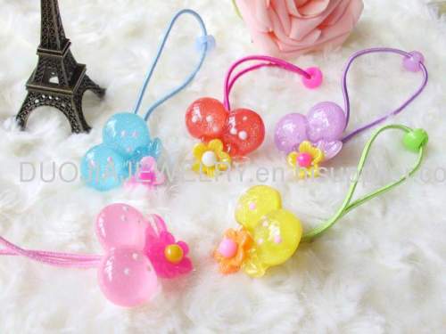 Beautiful Handmade DFS023 Fruit Shape Resin Hair Rubber Band Children Hair accessories, Children Hair ornament